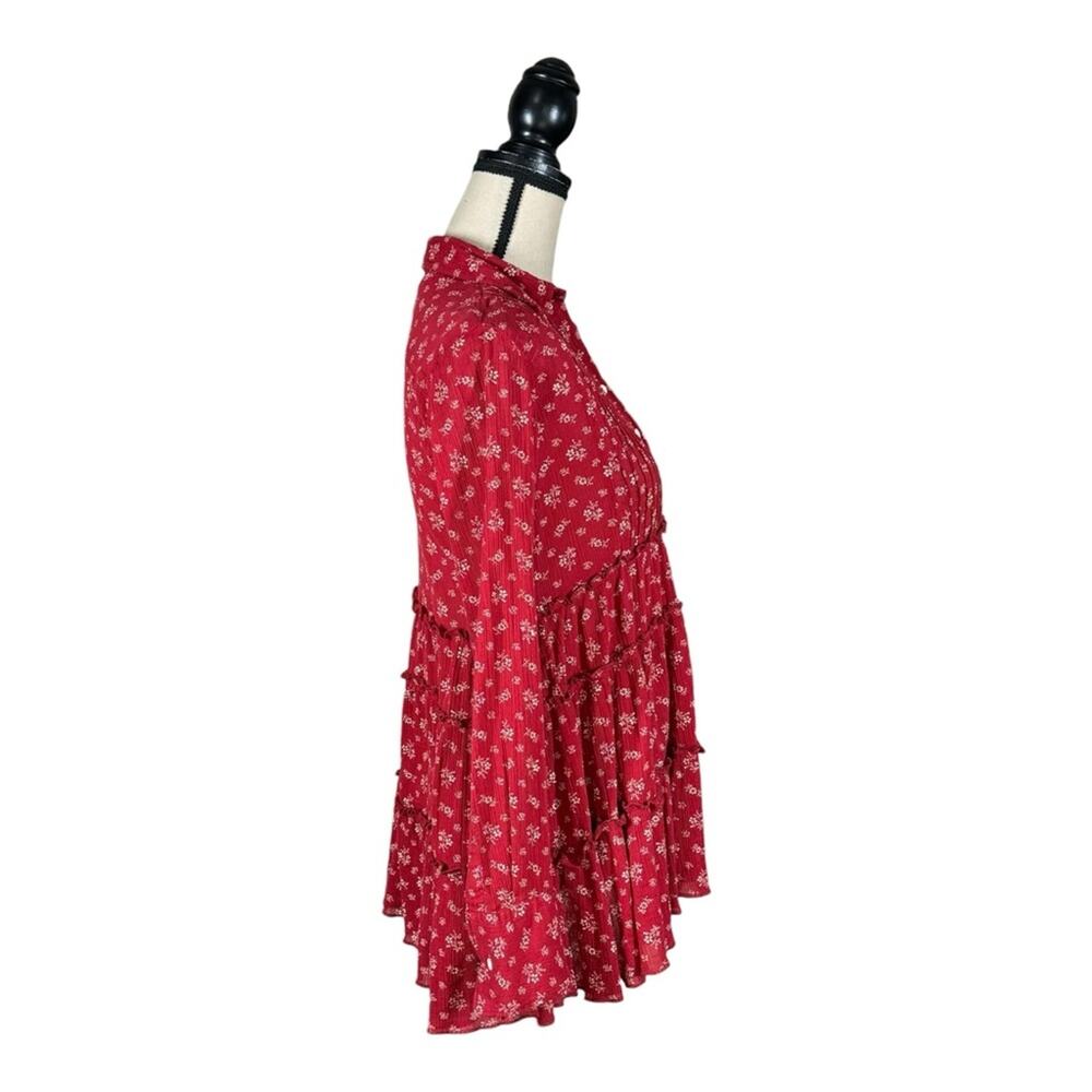 Ralph Lauren Denim & Supply Floral Tiered Prairie Tunic Shirt - Picture 3 of 5